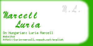 marcell luria business card